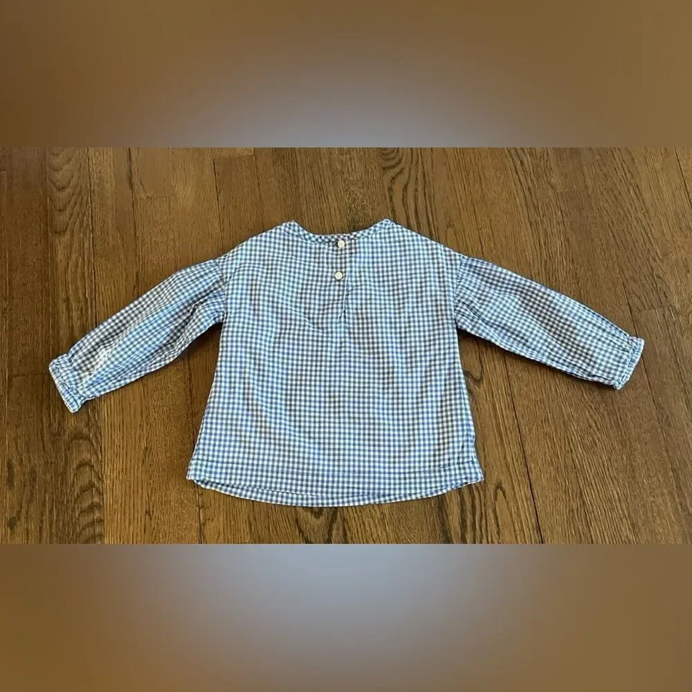 Gymboree Blue Checkered Kids Shirt size 2T